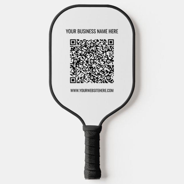 Vorgabe für benutzerdefinierten QR-Code und Vorlag Pickleball Schläger (Vorderseite)