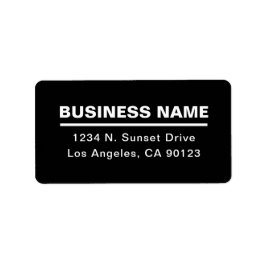 Vorgabe moderner Firmennamen | B&W Adressaufkleber