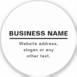 Vorgabe moderner Firmennamen | B&W Aufkleber