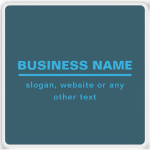 Vorgabe moderner Firmennamen   Blau Aufkleber