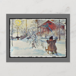 Vorgarten und Waschhaus Postkarte