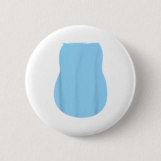 Vorgeben Alien Dog Kostüm Halloween Blue Alien Dog Button (Vorderseite)