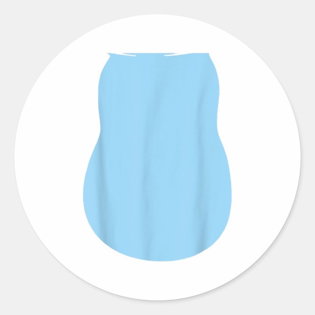 Vorgeben Alien Dog Kostüm Halloween Blue Alien Dog Runder Aufkleber (Vorderseite)