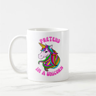 vorgeben, ein Einhorn zu sein Kaffeetasse