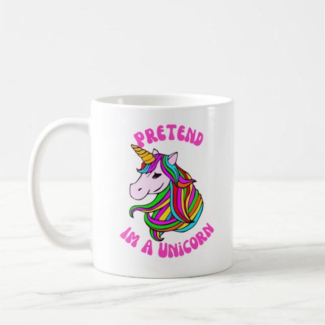 vorgeben, ein Einhorn zu sein Kaffeetasse (Links)