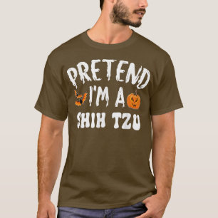 Vorgeben, ich bin ein schikanischer Tzu Halloween- T-Shirt
