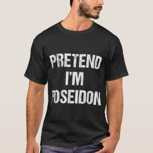Vorgeben im Poseidon Kostüm griechischen Gott Hal T-Shirt