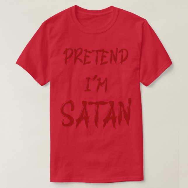 Vorgeben im Satan T-Shirt (Design vorne)