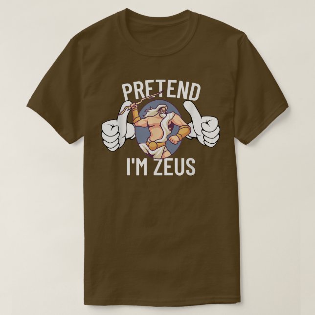 Vorgeben im Zeus Halloween Kostüm Medusa Griechisc T-Shirt (Design vorne)