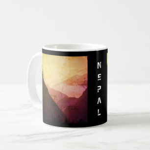 Vorgebirge des Everest, Vintager Himalaya, Nepal Kaffeetasse