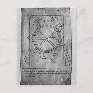 Vorgeblich ewige Bewegungsmallets und Rad Postkarte