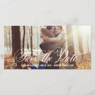Vorgefertigte Schönheit Save The Date Fotokarten