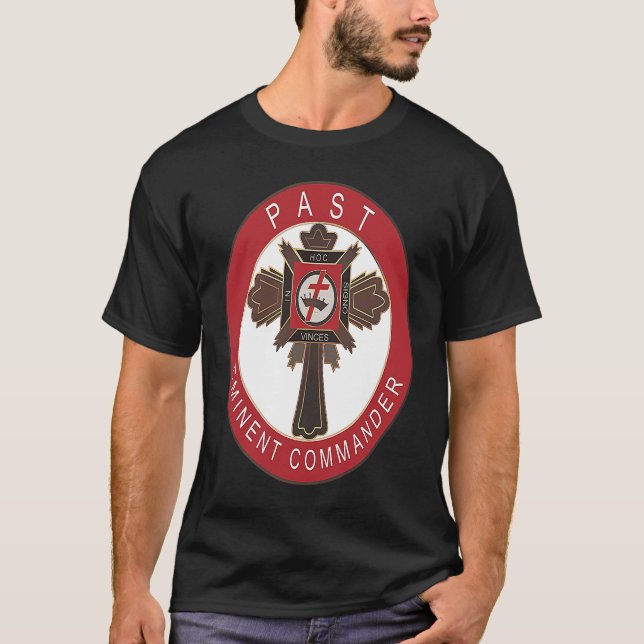 Vorgegangene Anführer Knights Templar York Rite M T-Shirt (Vorderseite)