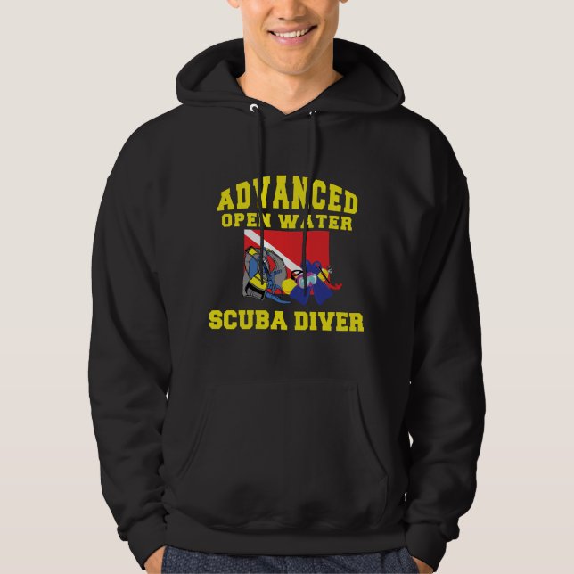 Vorgerückter Wasser-Sporttaucher Hoodie (Vorderseite)