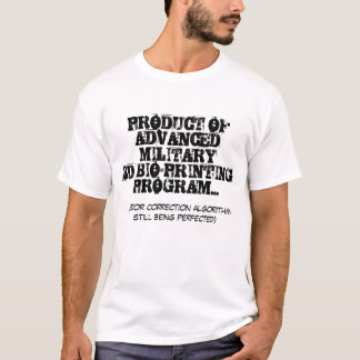 Vorgerücktes Bio-Drucken 3D T-Shirt