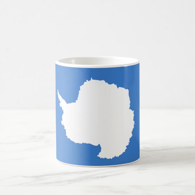 Vorgeschlagene Flagge der Antarktis (von Graham Ba Kaffeetasse (Mittel)