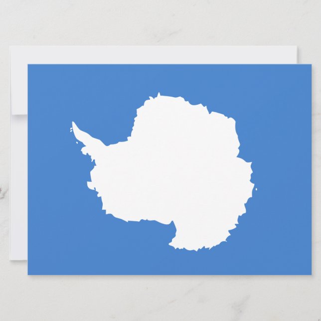 Vorgeschlagene Flagge der Antarktis (von Graham Ba Karte (Vorderseite)