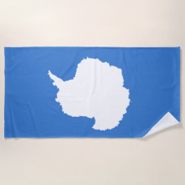 Vorgeschlagene Flagge der Antarktis (von Graham Ba Strandtuch