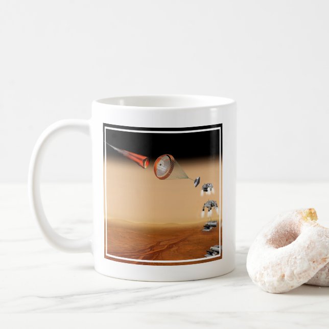 Vorgeschlagene Rückführungsmission der Mars. Kaffeetasse (Mit Donut)