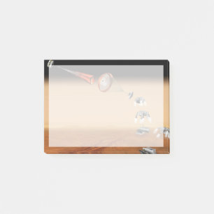 Vorgeschlagene Rückführungsmission der Mars. Post-it Klebezettel