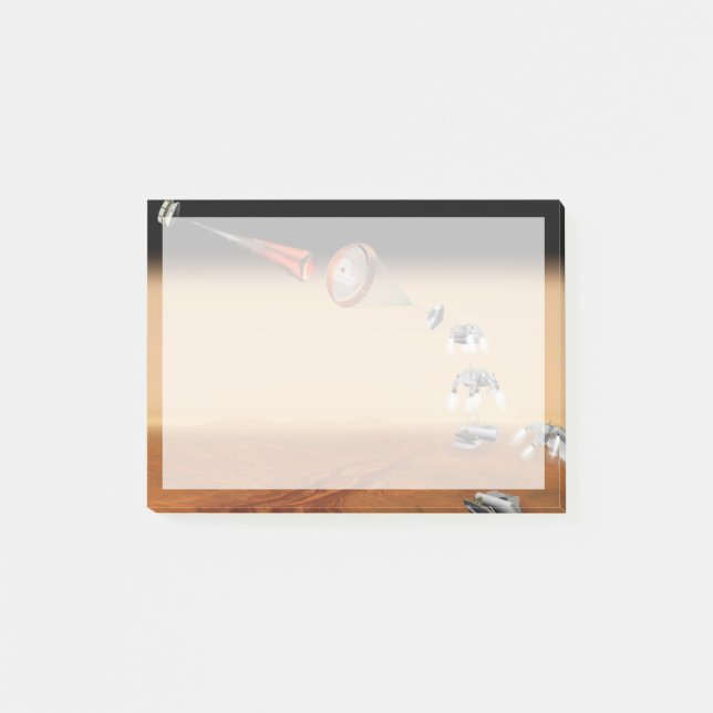 Vorgeschlagene Rückführungsmission der Mars. Post-it Klebezettel (Vorderseite)