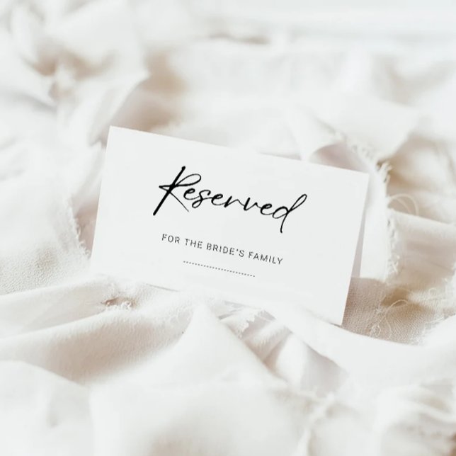 Vorgesehenes Zeichen, Minimalistisch vorbehaltenes Begleitkarte (Reserved Sign, Minimalist Reserved Sign Enclosure Card)