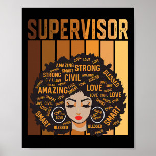 Vorgesetzte Afro-Afrikanisch Amerikanische Frauen Poster