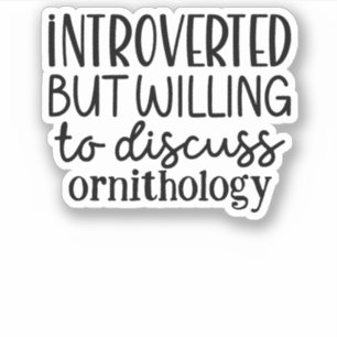 Vorgestellt, aber bereit zu diskutieren aufkleber