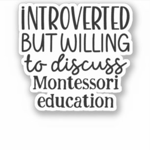 Vorgestellt, aber bereit zu diskutieren aufkleber