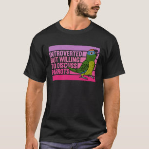 Vorgestellt, aber Papageien pfirsichfarbenes Konur T-Shirt