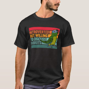 Vorgestellt, aber Papageien pfirsichfarbenes Konur T-Shirt