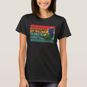 Vorgestellt, aber Papageien Weiß gekappt Pionus T-Shirt