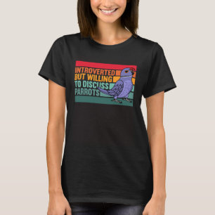 Vorgestellt, aber Parrots Violet Indianerringshals T-Shirt