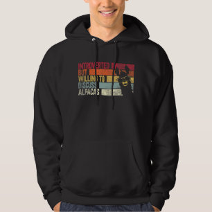 Vorgestellt, aber willens, Alpacas Alpaca zu disku Hoodie