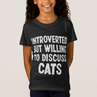 Vorgestellt, aber willens, den T - Shirt der Katze