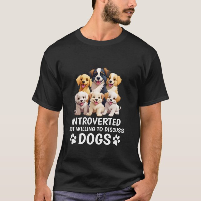 Vorgestellt, aber willens, Hunde zu diskutieren Fu T-Shirt (Vorderseite)