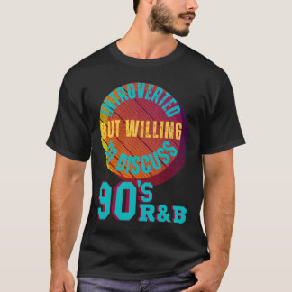 Vorgestellt, aber willens, über das R&B-Retro der  T-Shirt
