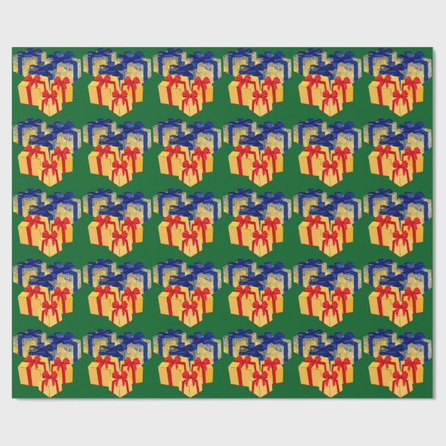 Vorgestellt Grünbuch Geschenkpapier (Flach)