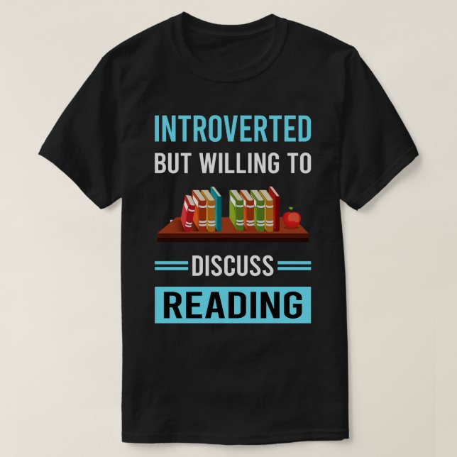 Vorgestellte Buchbücher lesen T-Shirt (Design vorne)