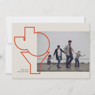 Vorgestellte Joy Flat Holiday Card Feiertagskarte