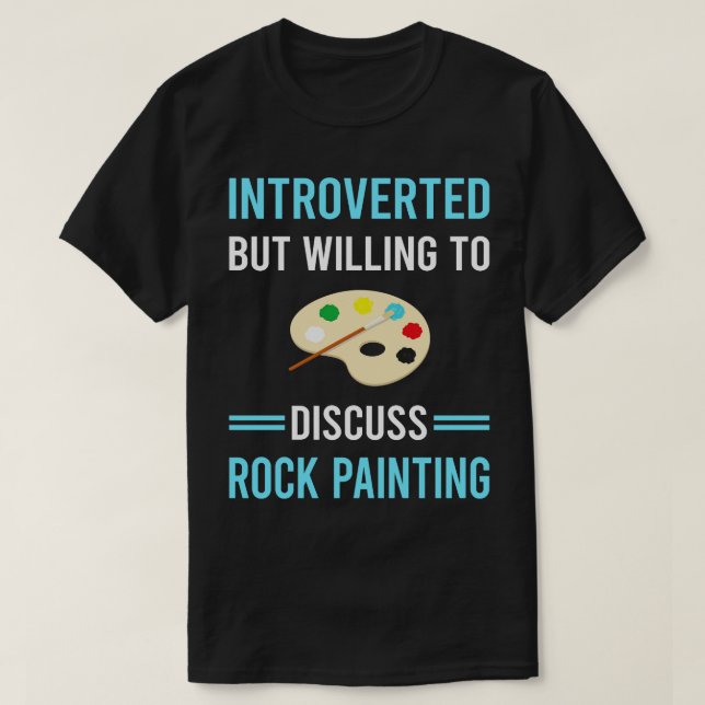 Vorgestellte Rockmalerei T-Shirt (Design vorne)