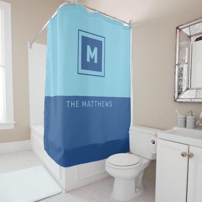 Vorhang für benutzerdefinierte Monogramm- und Name (Beispiel)
