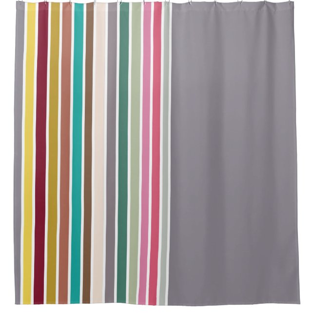 Vorhang für das Muster des Retro-Streifens (Vorderseite)