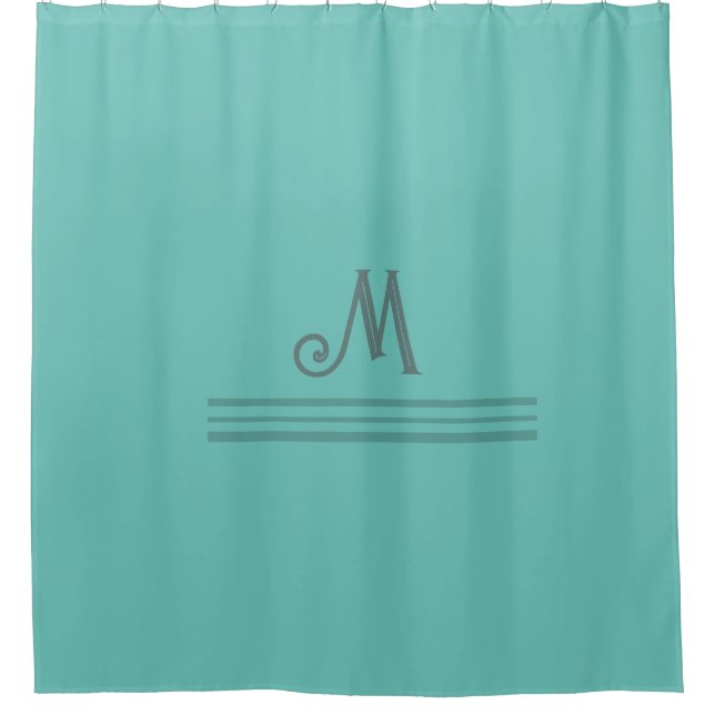 Vorhang für die benutzerdefinierte Monogram Sage G (Vorderseite)