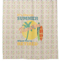 Vorhang für die Pensionierung Bliss Dusche