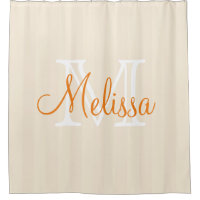 Vorhang für Mit Monogramm Dusche - Name Initials