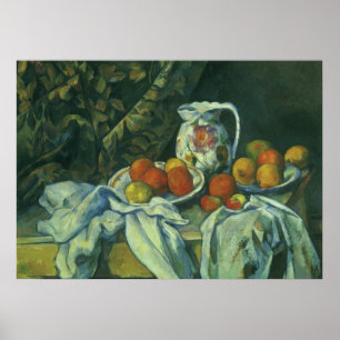 Vorhang von Paul Cezanne Poster