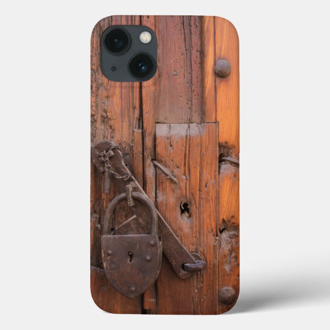 Vorhängeschloss an der Holztür Case-Mate iPhone Hülle (Rückseite)