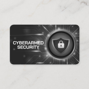Vorhängeschloss Cyber-Tech-Hintergrund Visitenkarte