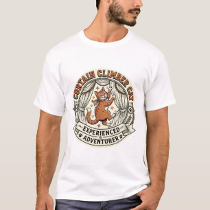 Vorhangkletterer Katze Vorhangkletterer Katze Vint T-Shirt